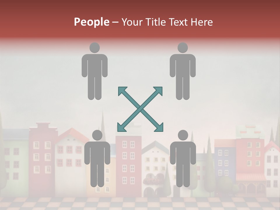 Bright Children Town PowerPoint Template