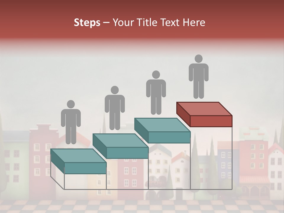 Bright Children Town PowerPoint Template