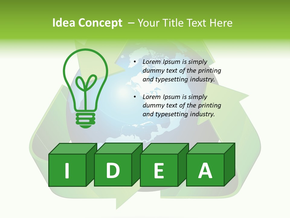 Reduce Clean Concept PowerPoint Template