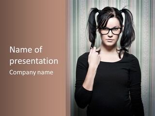 Expression Person Girl PowerPoint Template