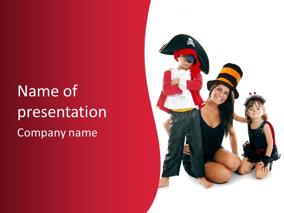 Female Youth Fantasy PowerPoint Template