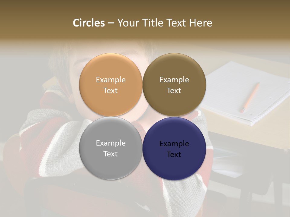 Sitting Person Young PowerPoint Template