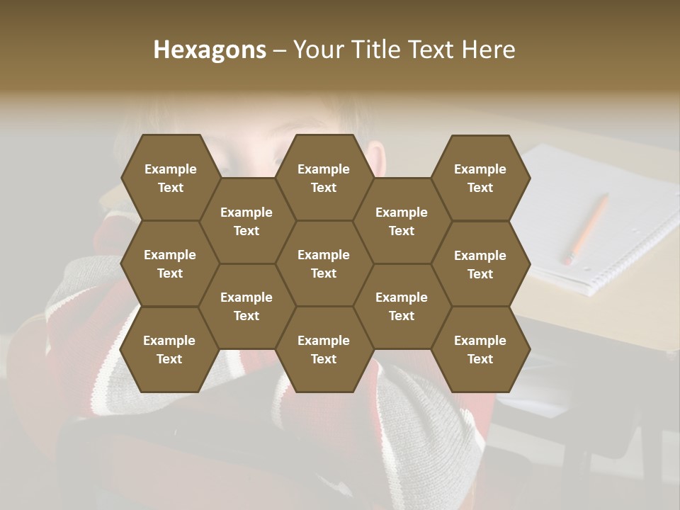 Sitting Person Young PowerPoint Template