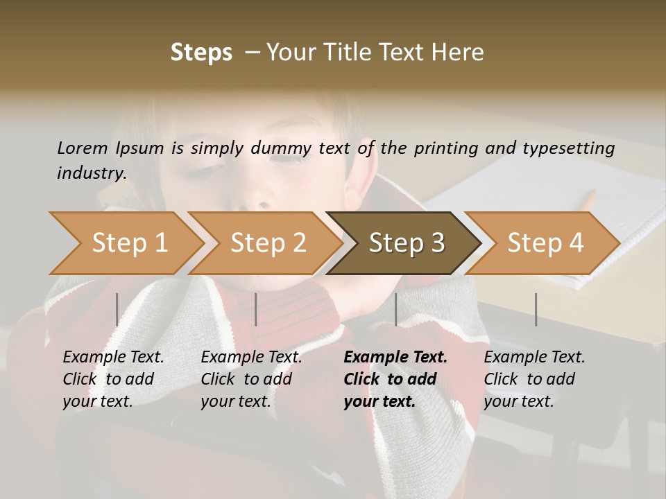 Sitting Person Young PowerPoint Template