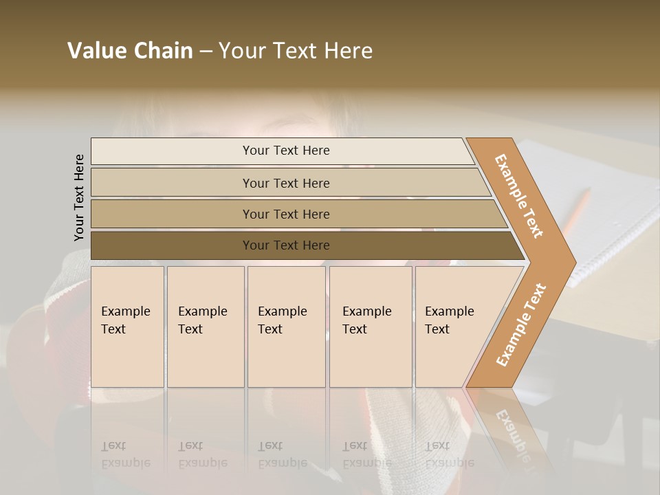 Sitting Person Young PowerPoint Template