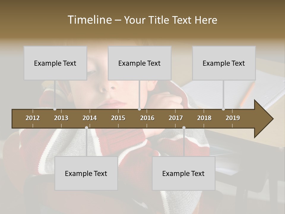 Sitting Person Young PowerPoint Template