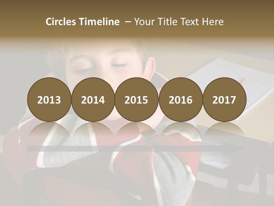 Sitting Person Young PowerPoint Template