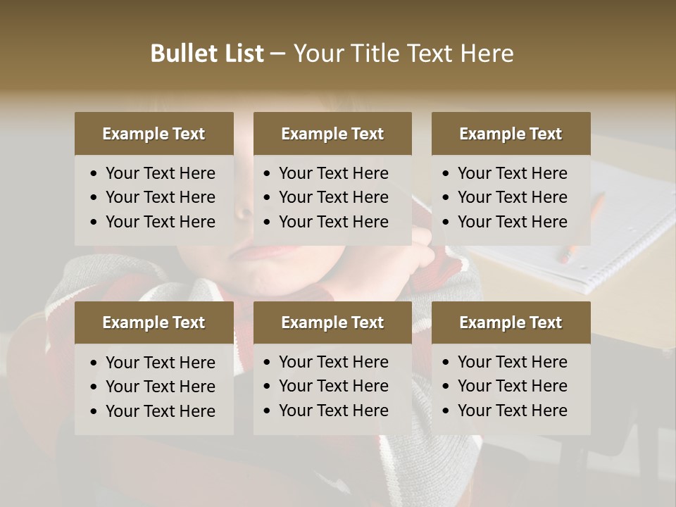 Sitting Person Young PowerPoint Template