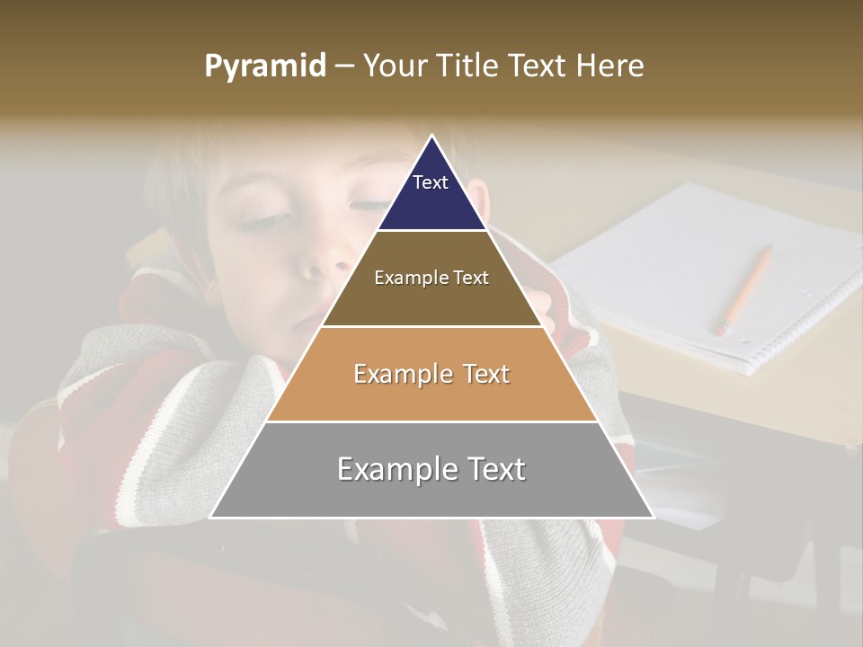 Sitting Person Young PowerPoint Template