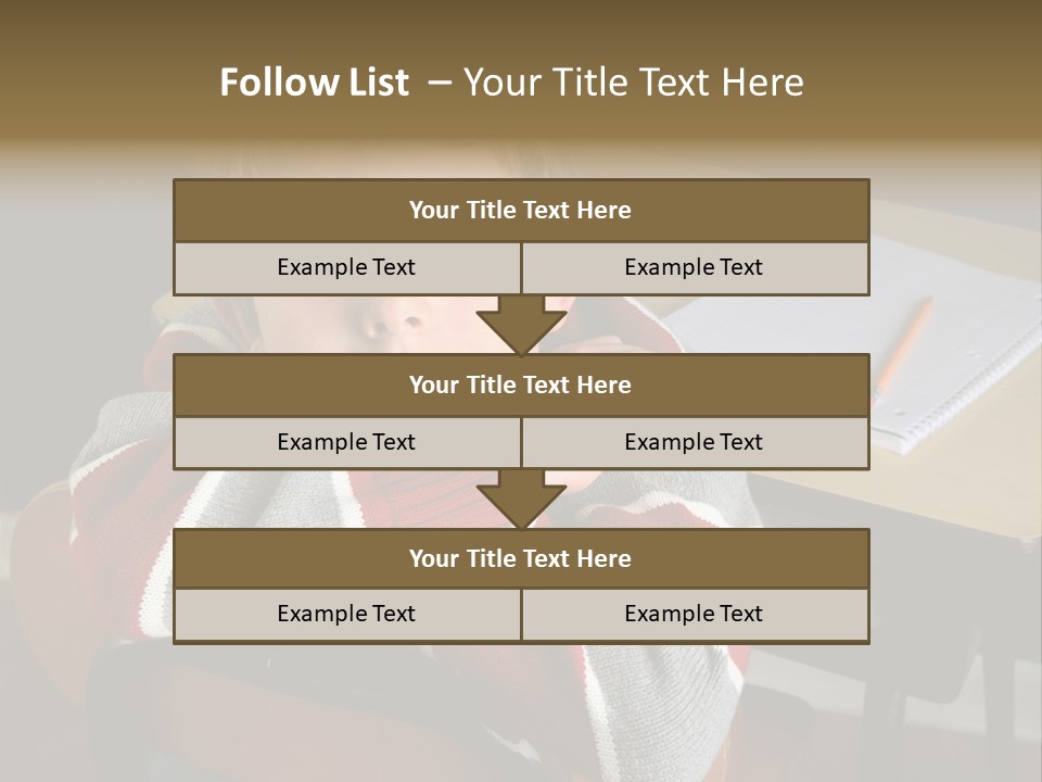 Sitting Person Young PowerPoint Template