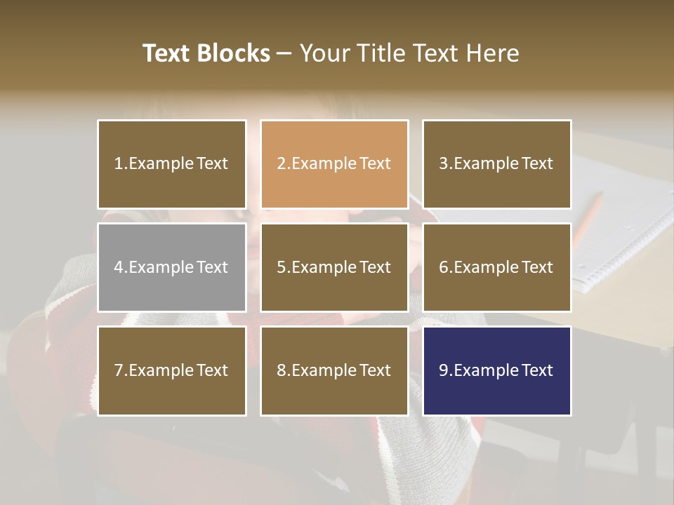 Sitting Person Young PowerPoint Template