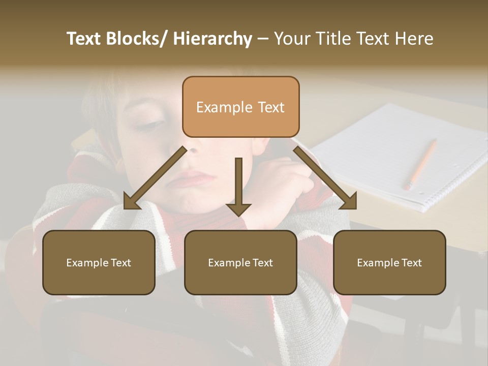 Sitting Person Young PowerPoint Template