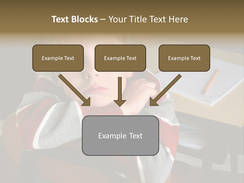 Sitting Person Young PowerPoint Template