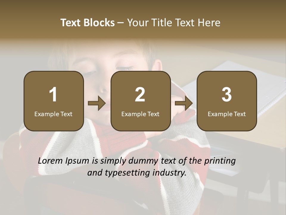 Sitting Person Young PowerPoint Template