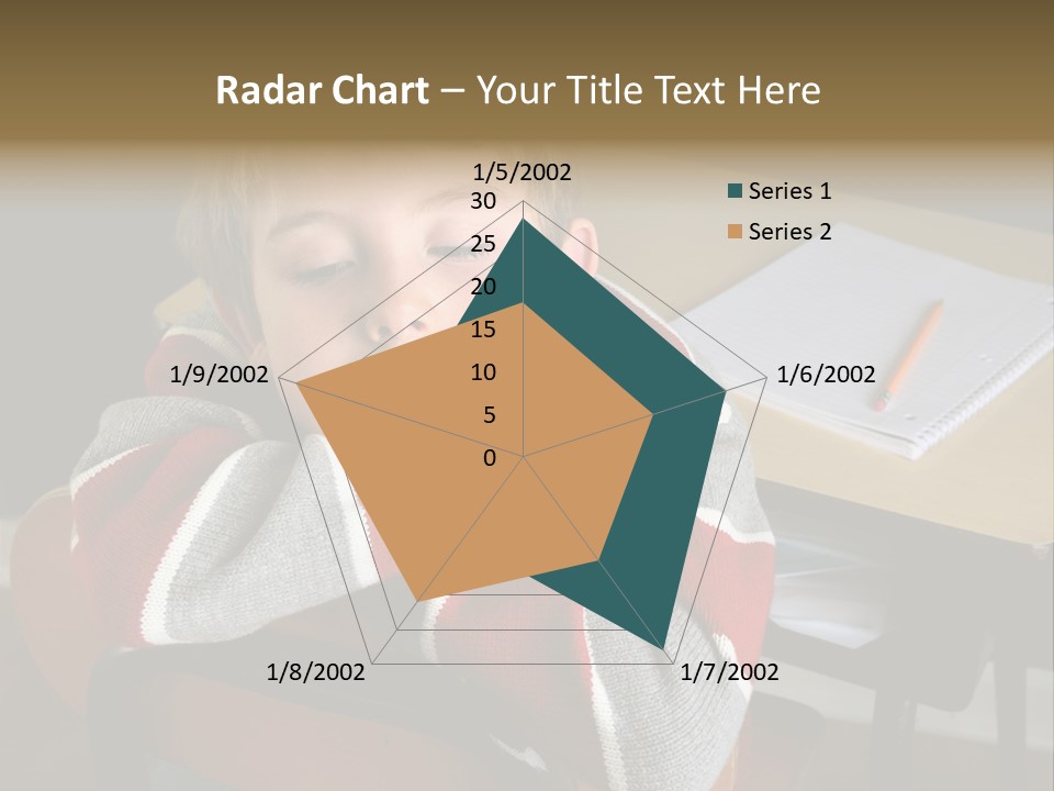 Sitting Person Young PowerPoint Template
