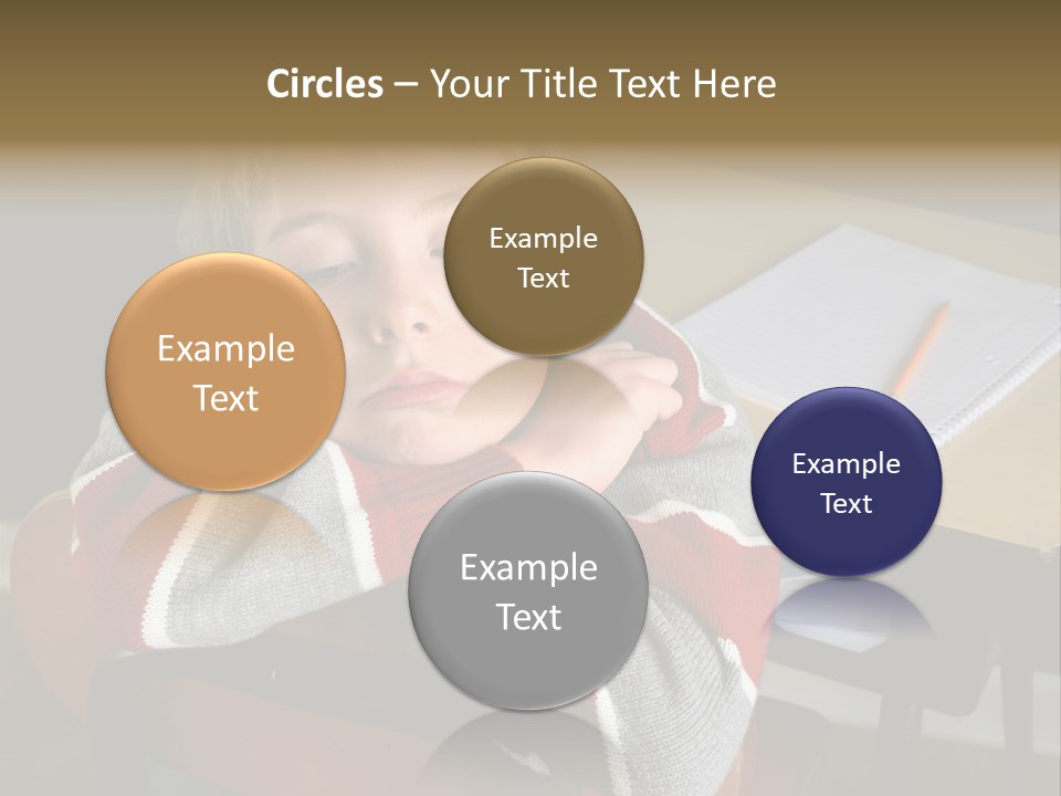 Sitting Person Young PowerPoint Template