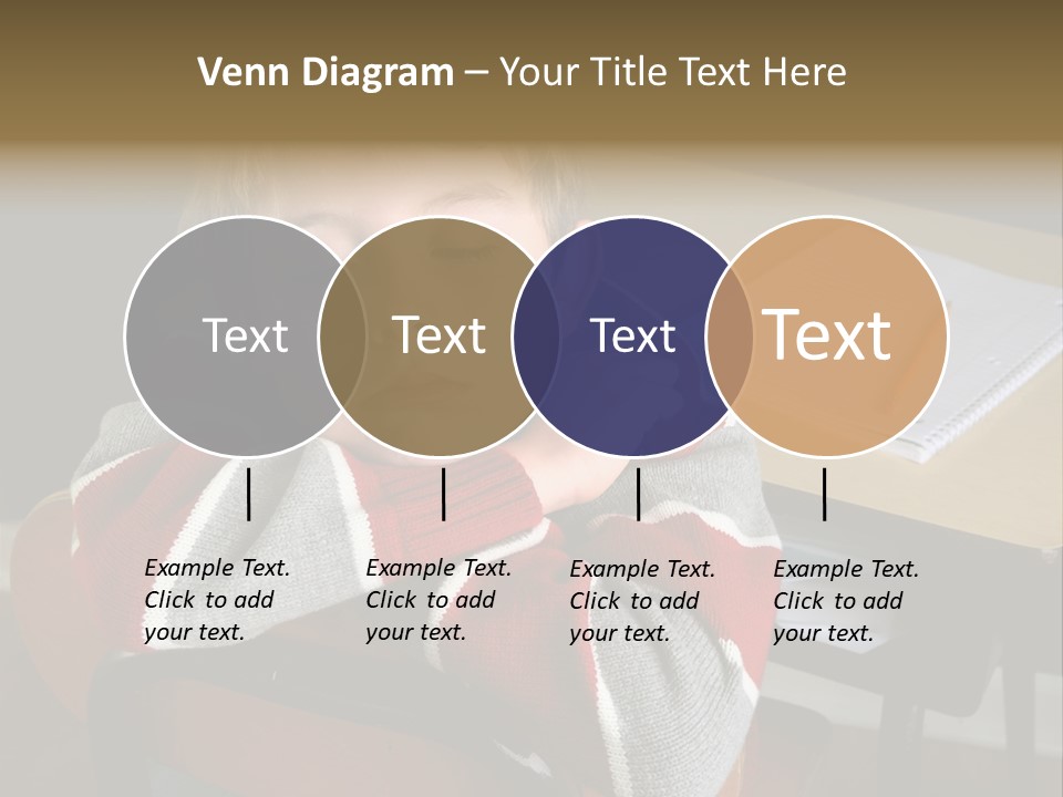 Sitting Person Young PowerPoint Template