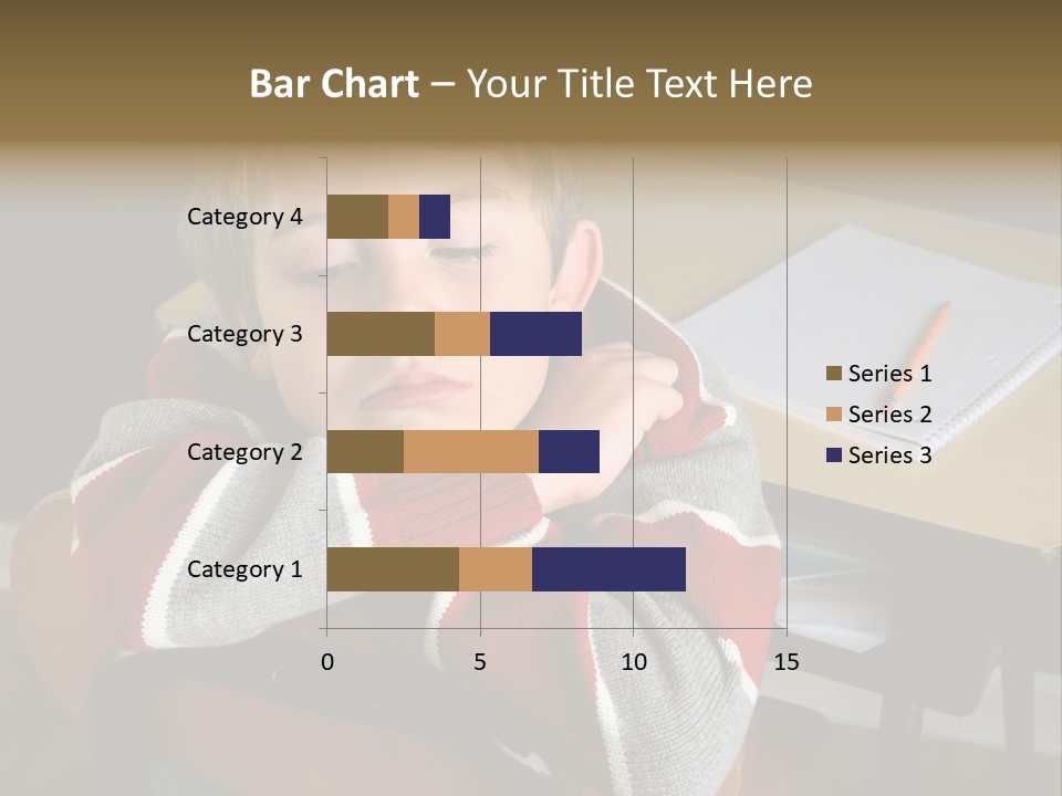 Sitting Person Young PowerPoint Template
