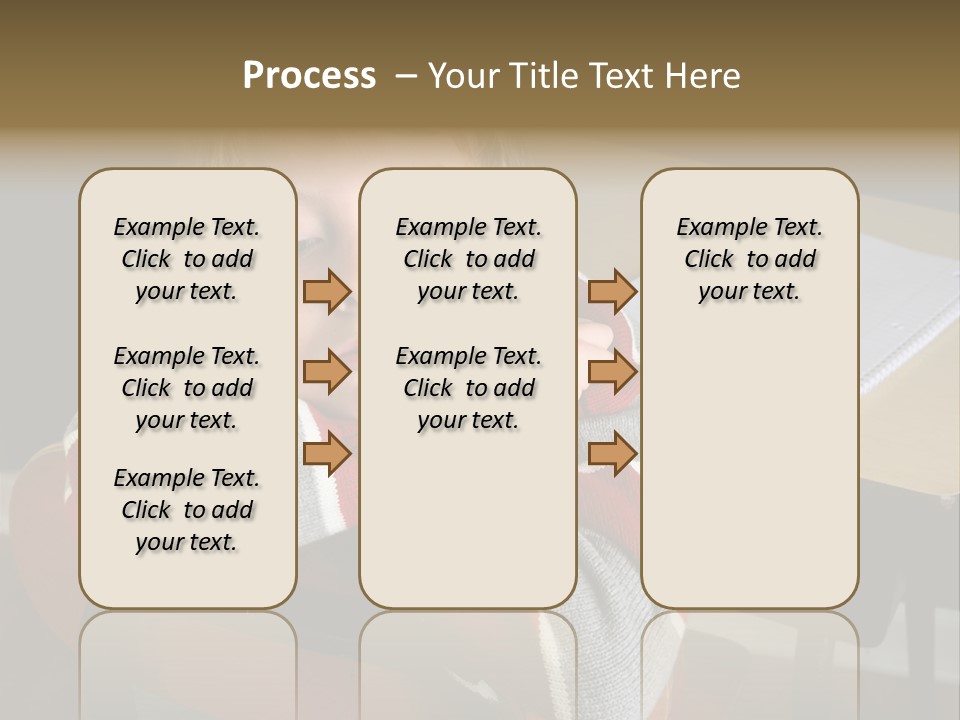 Sitting Person Young PowerPoint Template