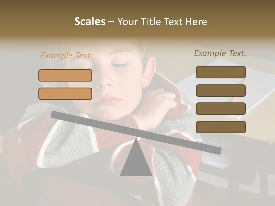 Sitting Person Young PowerPoint Template