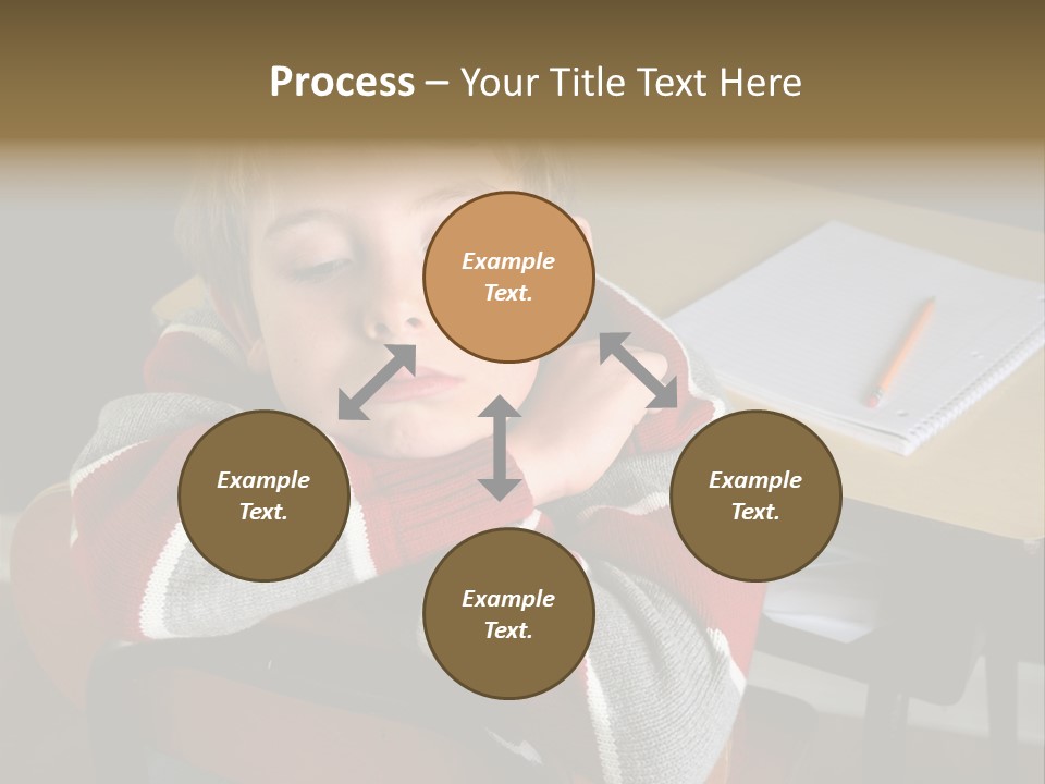 Sitting Person Young PowerPoint Template