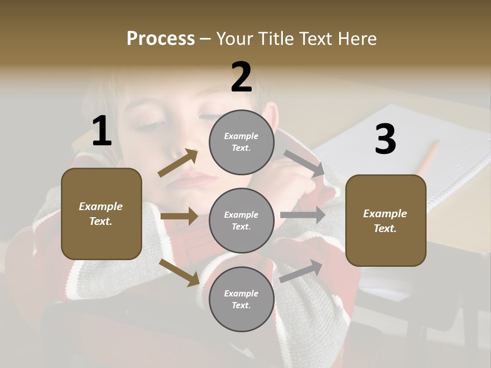 Sitting Person Young PowerPoint Template