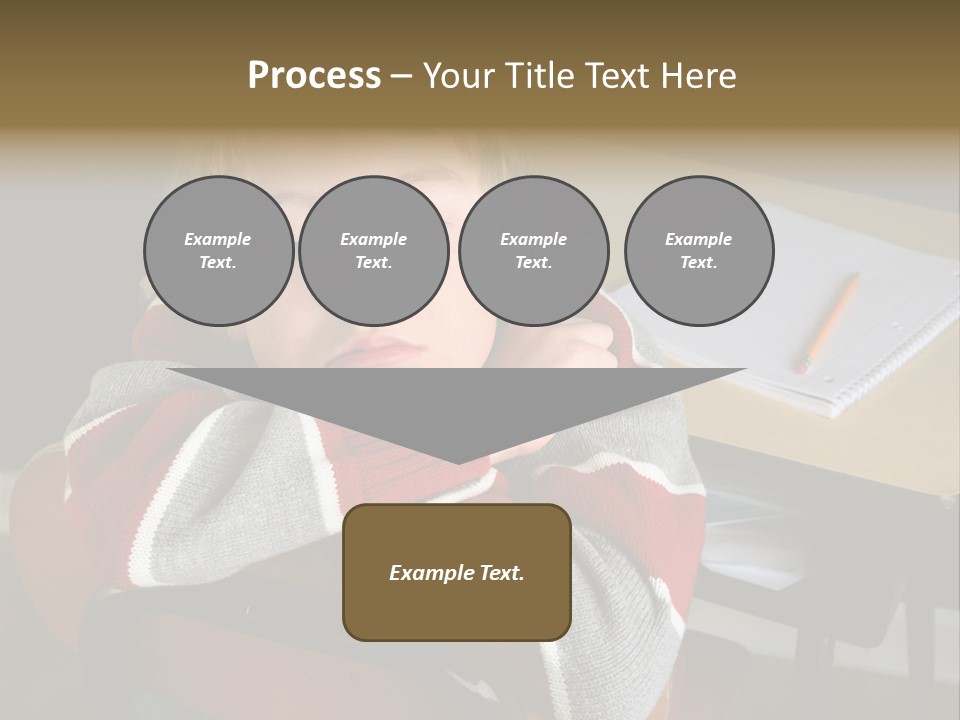 Sitting Person Young PowerPoint Template