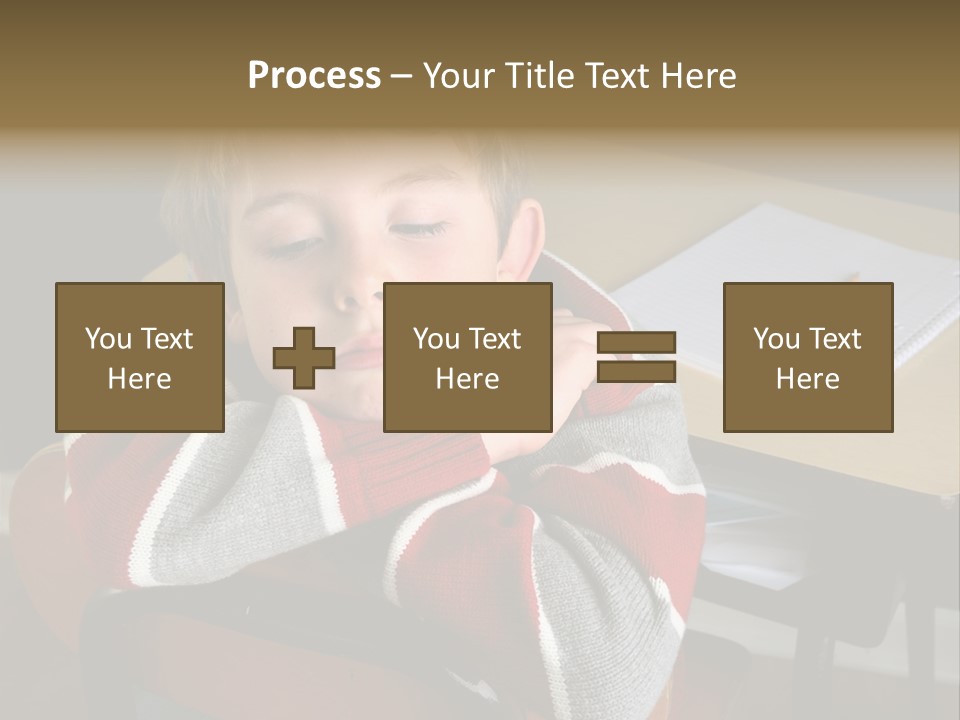 Sitting Person Young PowerPoint Template