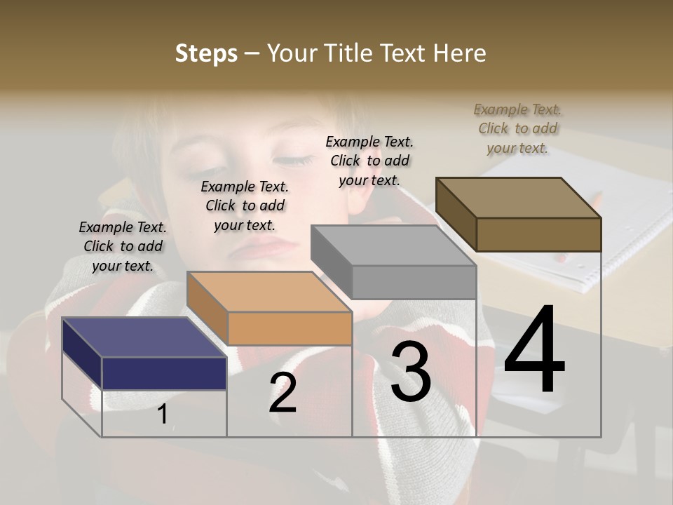 Sitting Person Young PowerPoint Template