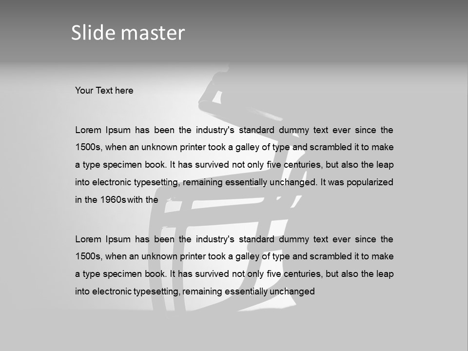 Football American Football Black And White PowerPoint Template