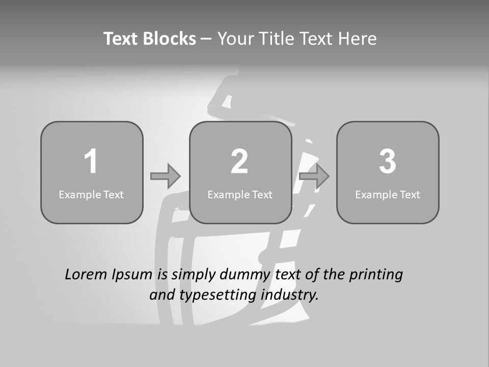 Football American Football Black And White PowerPoint Template