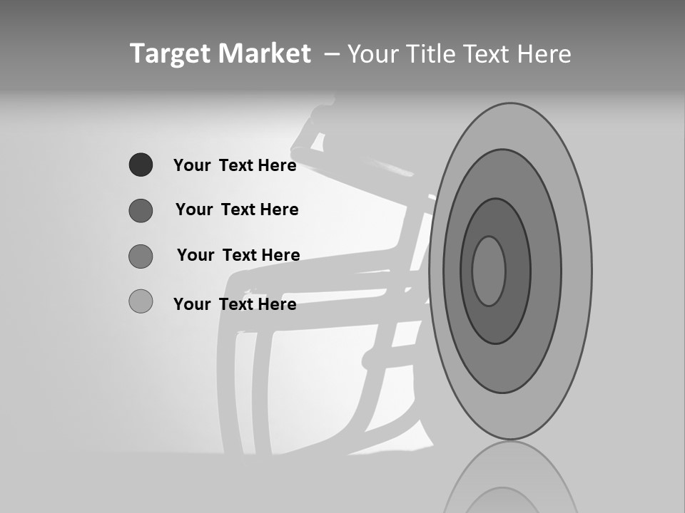 Football American Football Black And White PowerPoint Template