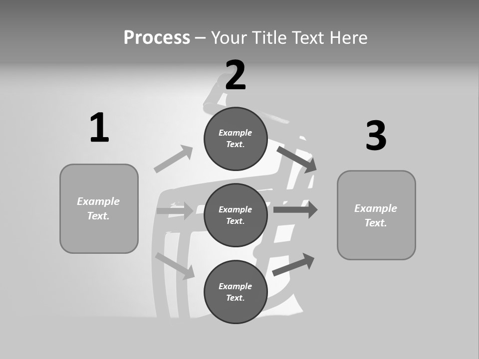 Football American Football Black And White PowerPoint Template