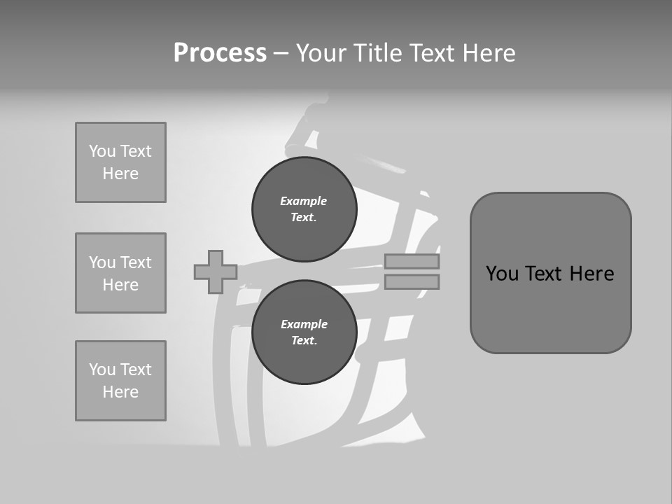 Football American Football Black And White PowerPoint Template
