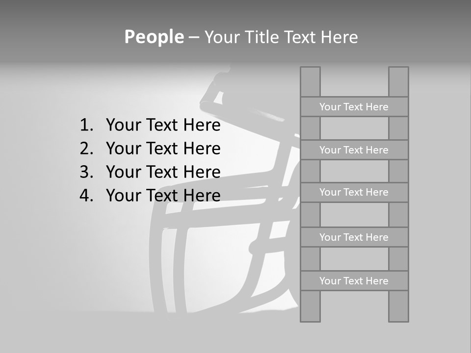 Football American Football Black And White PowerPoint Template