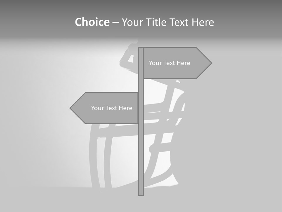 Football American Football Black And White PowerPoint Template