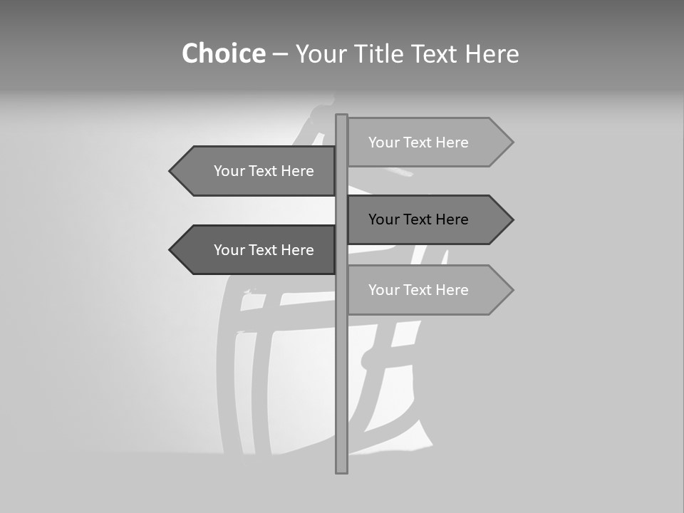 Football American Football Black And White PowerPoint Template