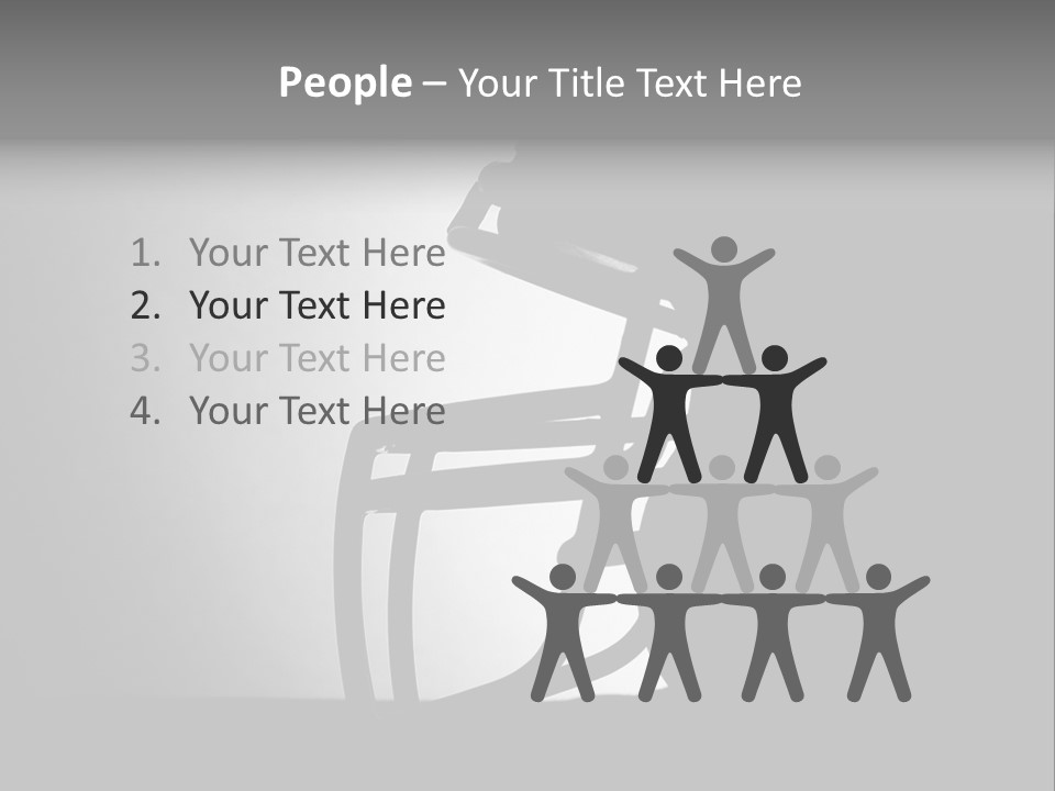 Football American Football Black And White PowerPoint Template