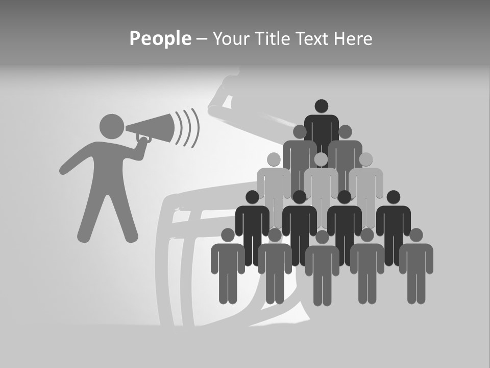 Football American Football Black And White PowerPoint Template