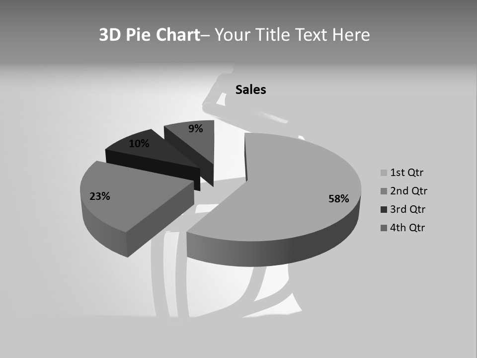 Football American Football Black And White PowerPoint Template