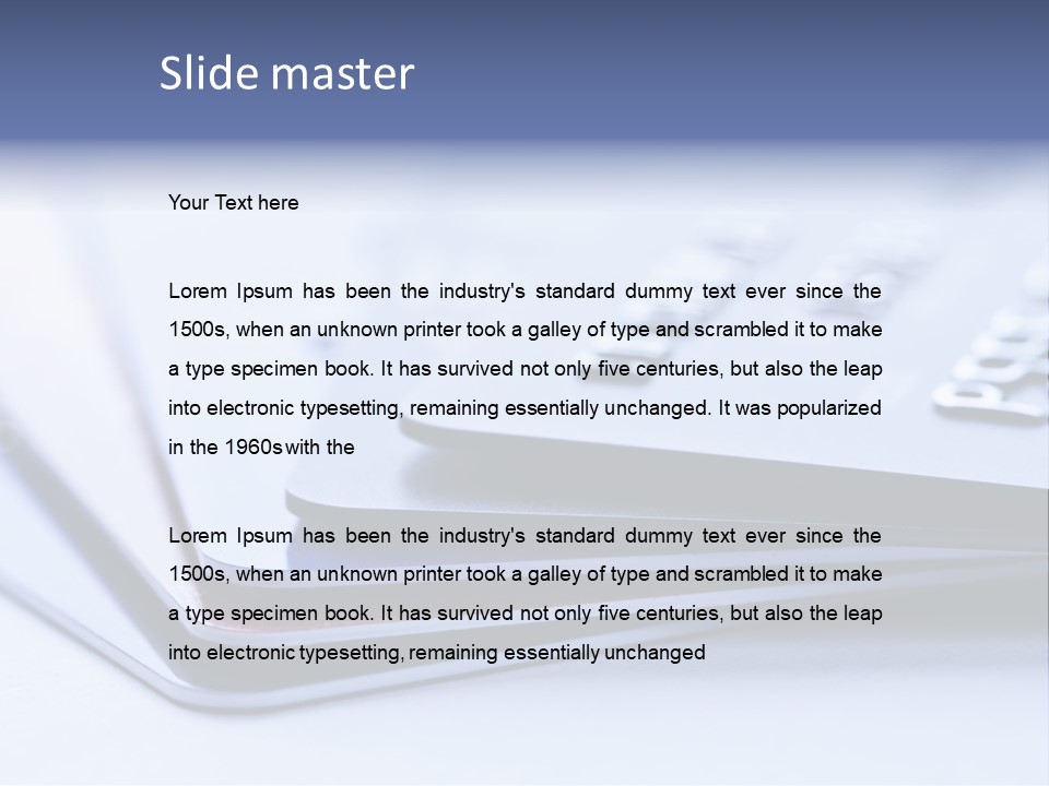 Debt Graphic Rendering PowerPoint Template