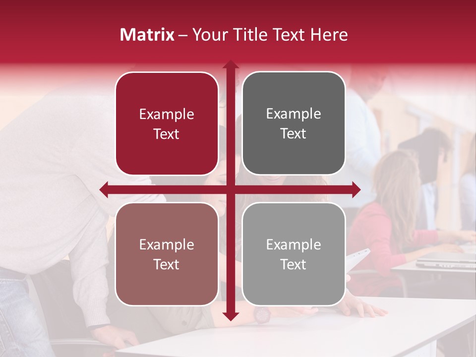 A Group Of Young People Looking At A Computer Screen PowerPoint Template