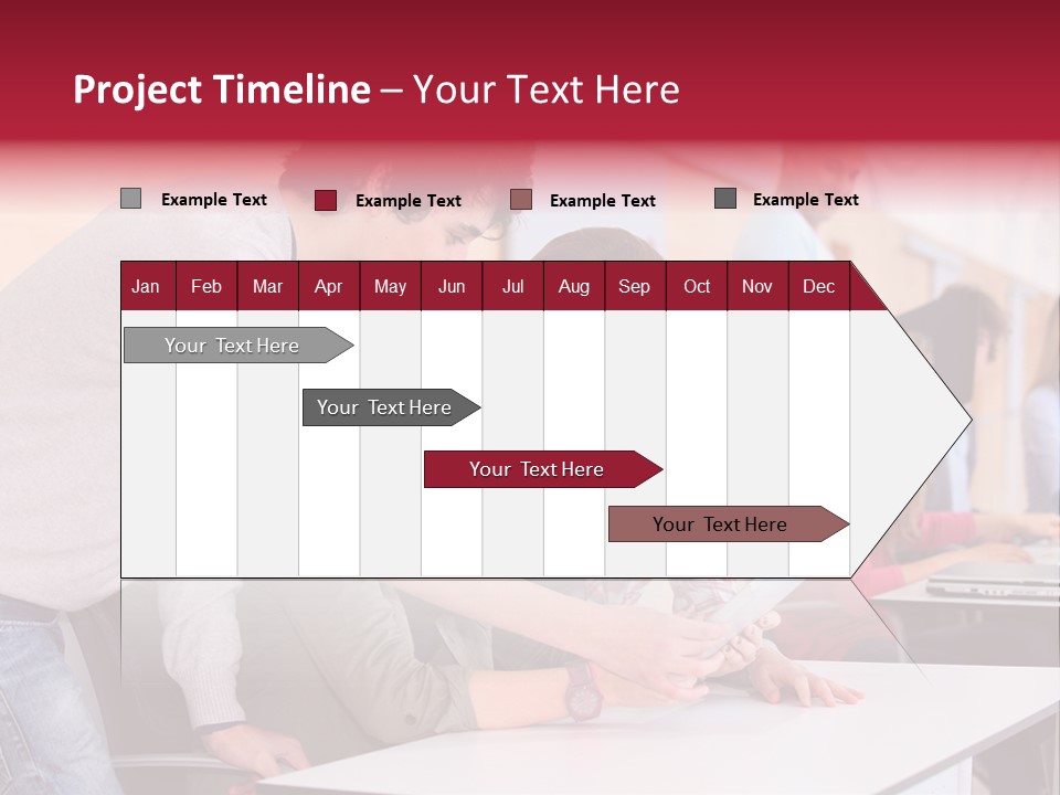 A Group Of Young People Looking At A Computer Screen PowerPoint Template