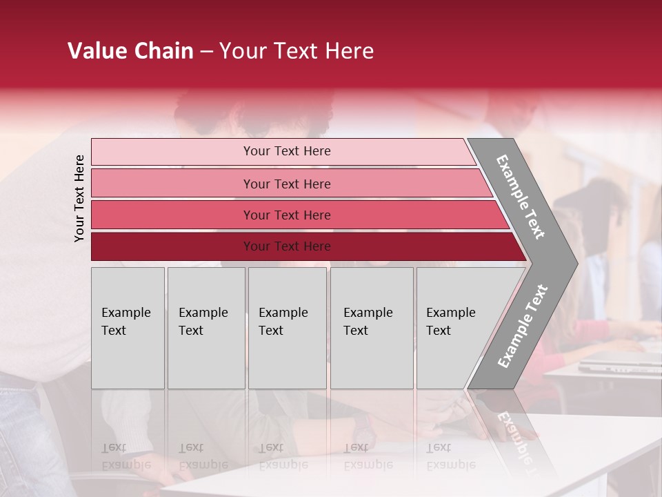 A Group Of Young People Looking At A Computer Screen PowerPoint Template