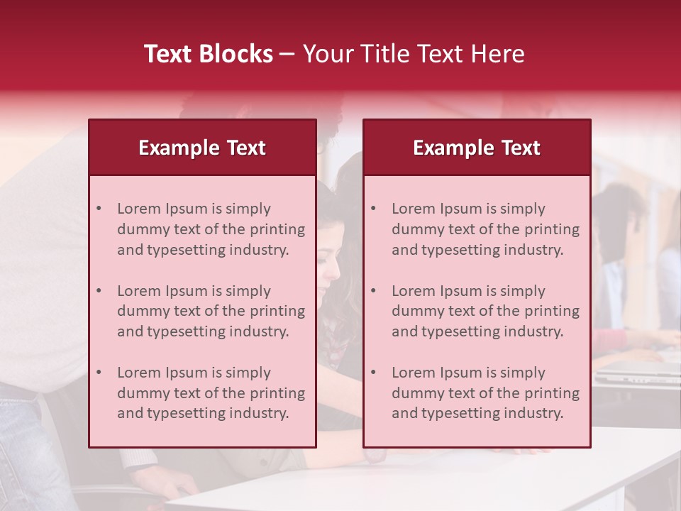 A Group Of Young People Looking At A Computer Screen PowerPoint Template