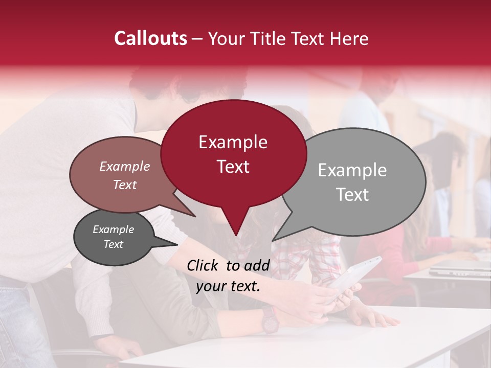 A Group Of Young People Looking At A Computer Screen PowerPoint Template