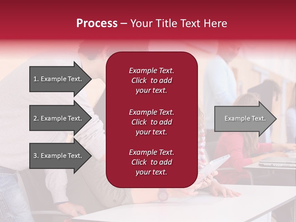 A Group Of Young People Looking At A Computer Screen PowerPoint Template
