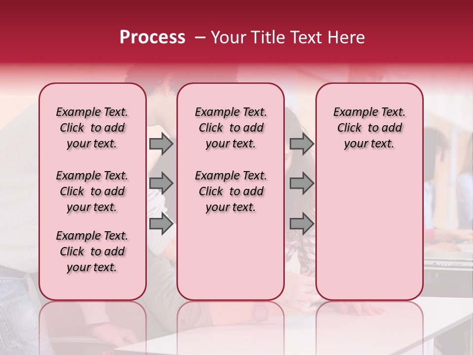 A Group Of Young People Looking At A Computer Screen PowerPoint Template
