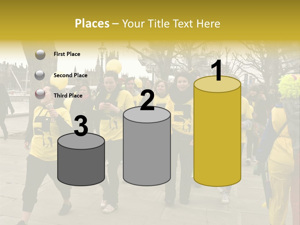 Woman Help People PowerPoint Template