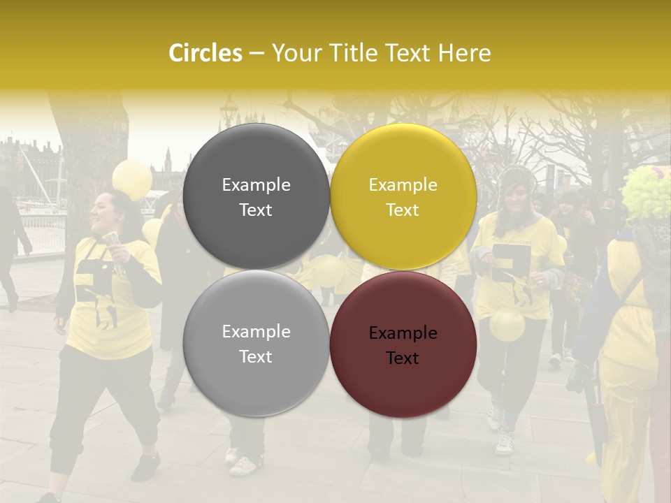 Woman Help People PowerPoint Template